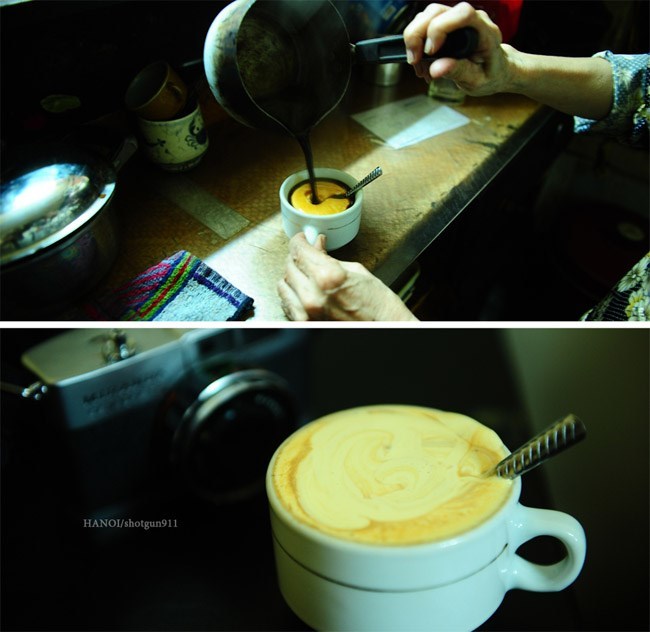 best egg coffee in hanoi preparation